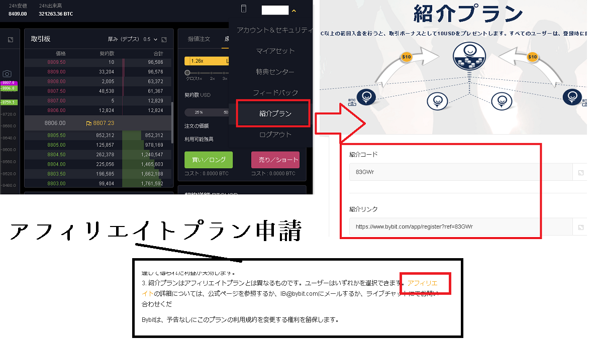 Bybitのアフィリエイトのやり方