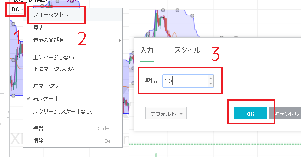 ドンチャンチャネルを調整