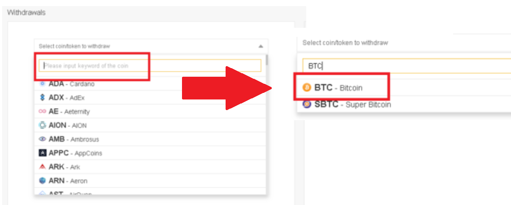 Binance→ByBitへ送金する場合