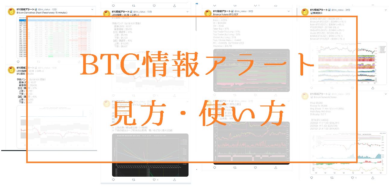 BTC情報アラート(btc_status)の見方・使い方を解説【ビットコイントレード補助ツールTwitter BOT】