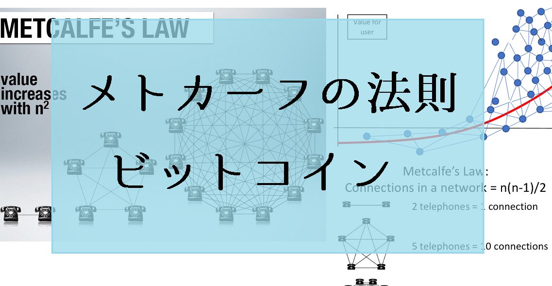 メトカーフの法則（ネットワークの拡散力）から仮想通貨ビットコイン適正価格を考察