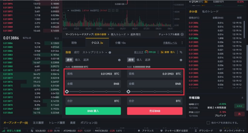 Binance(バイナンス)マージントレード11