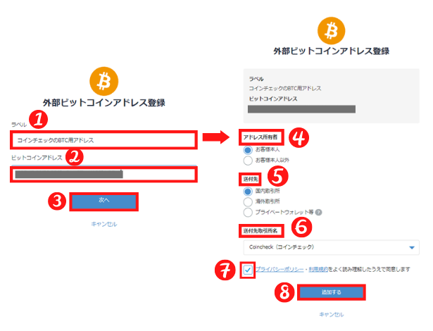 仮想通貨を送金する方法