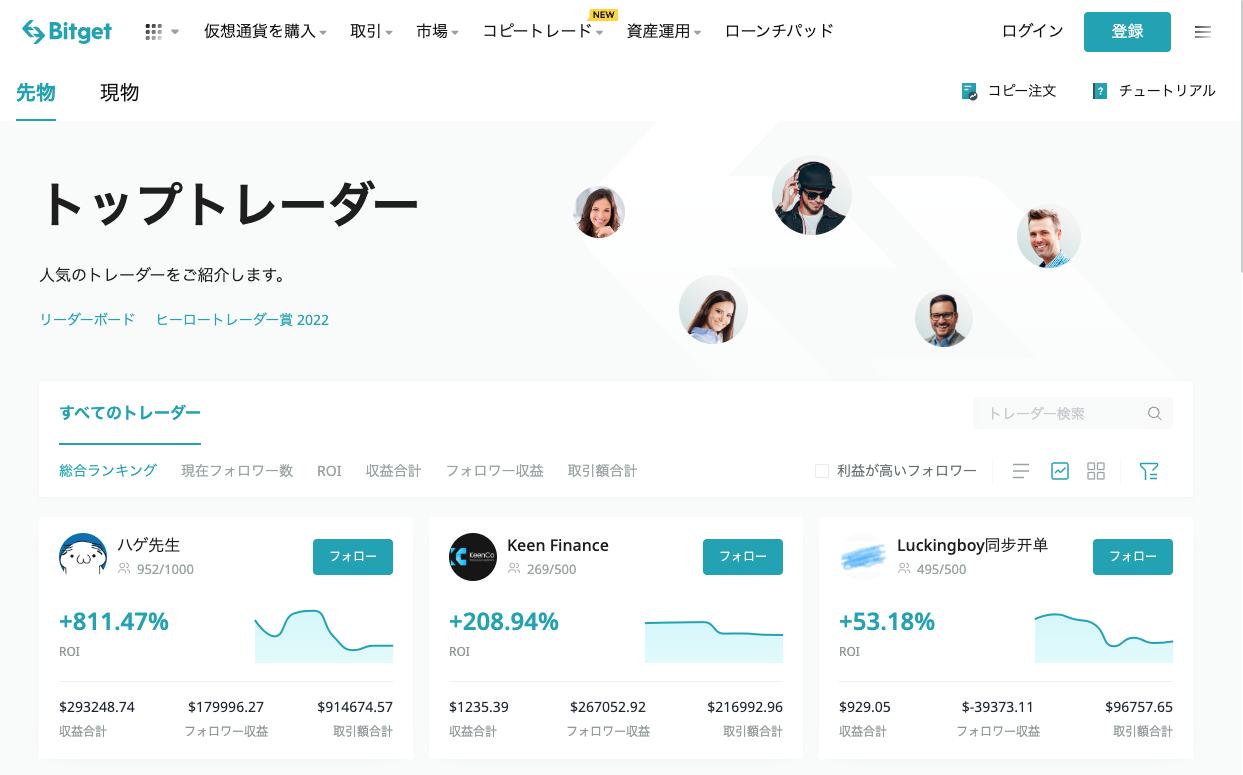 Bitget はコピートレードに対応